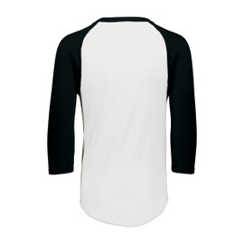 Augusta Sportswear mens Baseball Jersey 2.0 3 4 Sleeve, White/Black, XX-Large US