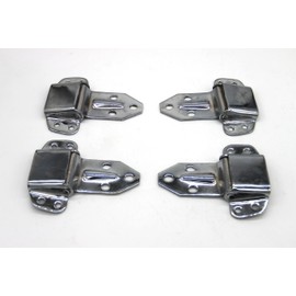 Tailgate Hinges Set of 4 Compatible with Toyota Land Cruiser FJ40 Ambulance Doors – Chrome Steel