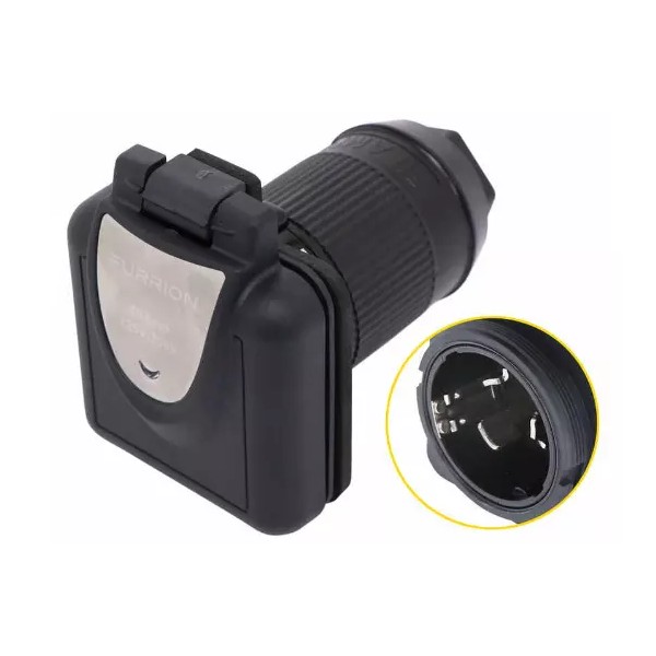 Furrion 50 Amp RV Power Inlet - 125V/250V - LED