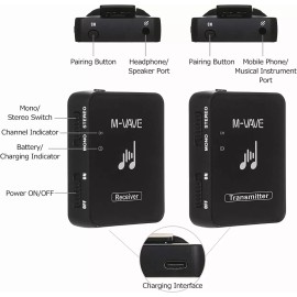 NOVAKA Sistema De Transmisión Inalámbrico Wp-10 2.4ghz