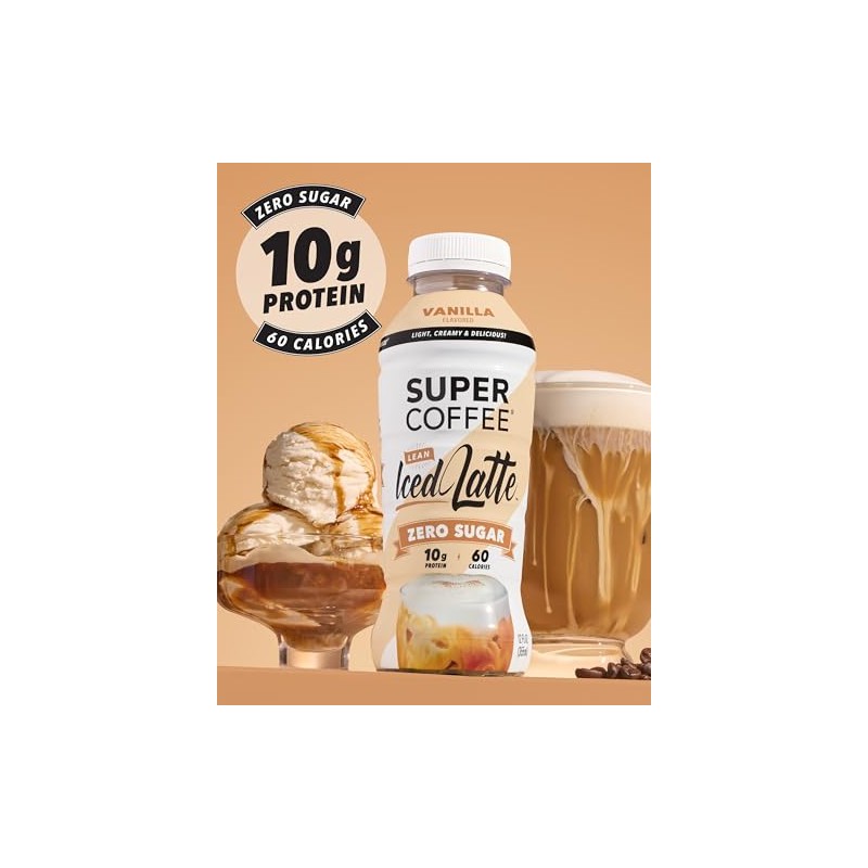 Super Coffee, café helado listo para beber, café con vainilla