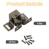 sourcing map 4Pcs Cabinet Latch Double Roller Catches, Lock Stop
