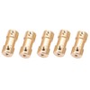 5 Piece Motor Copper Shaft Coupling Connector Sleeve Transfer Joint