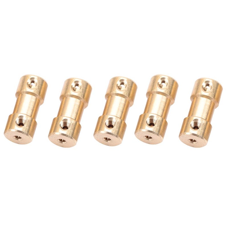 5 Piece Motor Copper Shaft Coupling Connector Sleeve Transfer Joint