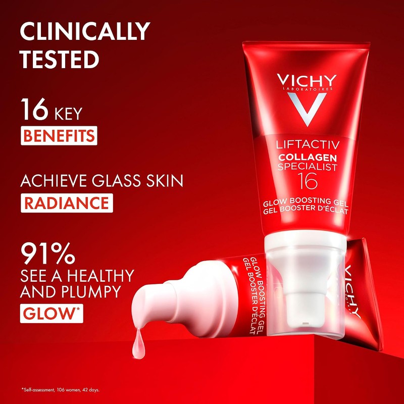 Vichy Liftactiv Collagen Specialist 16 Glow Gel Sérum Facial, 50