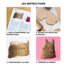 CARTONIC 3D Puzzle – Owl: Engaging and Stimulating Entertainment to Develop Skills – Cardboard 3D Puzzle – The Cardboard Transforms into a Figure in Relief
