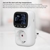 Digital Thermostat Output Backlit Display Plug-in Temperature Controller Heating Cooling
