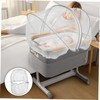 SHOWERORO Bassinet Cover with Zipper Lightweight Crib Tent for Sleeping