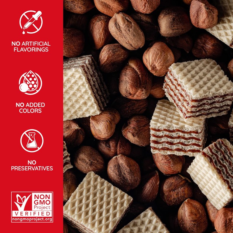 Loacker Quadratini Bite Size Wafer Cookies Hazelnut - 8.82 oz