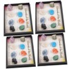 Mobestech 4sets Natural Specimen Irregular Crystals for Science Education Decor