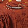 SASTYBALE Fall Tablecloths for Rectangle Tables - 60x84 Inch Rust