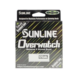 Sunline Overwatch 8 Strand Braided Green Metered Fishing Line (12-Pounds/125-Yards)
