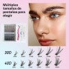 Extensiones Pestañas Postiza Diy Mix,kit De Clips+pegamento