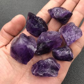 YUYAKESHI Aroma Stone, Crystal, For Aroma Oils, Quartz, Interior, Room, Purification, Loose Stone, Natural Crystal, Mineral Ore, Amethyst, Ruffled Stone (0.4 - 1.0 inches (1 - 2.5 cm), 3.4 inches (100