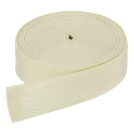 DMiotech 25 Yard x 2 Inch Width Nylon Webbing Strap Poly Flat Webbing Strapping for DIY Craft Backpack Strapping, Sewing, Outdoor Gear Repair, Beige