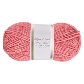 Utopia Crafts Country Wool Blend Aran Yarn for Knitting and Crochet 100g (1, Coral Rose)
