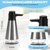 EEKEDO Stainless Steel Soap Dispenser for Hand Soap & Dish