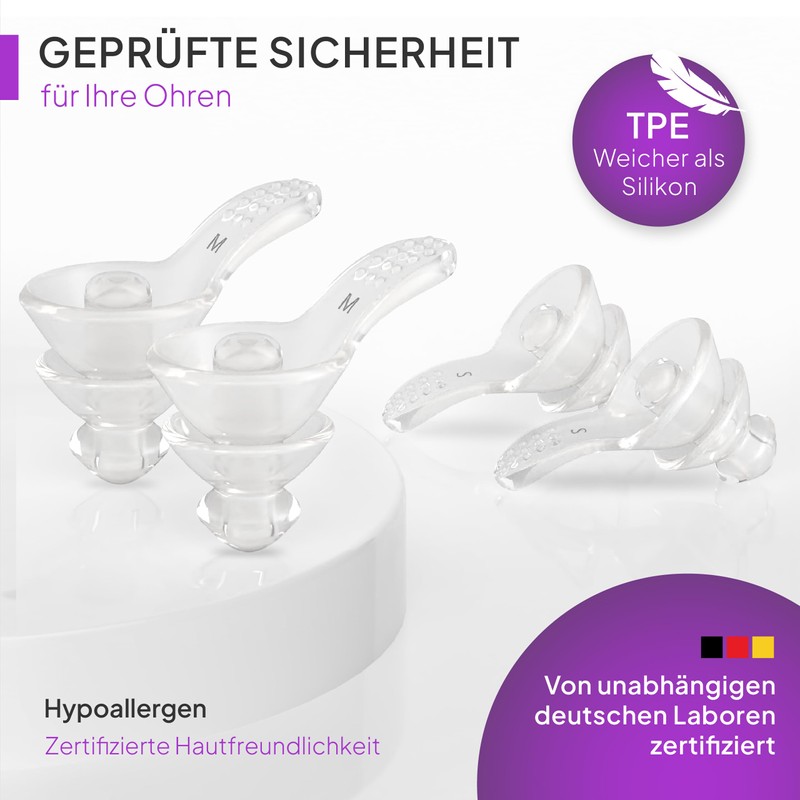 Senner SleepPro Ear Protection Ear Plugs for Sleep and against