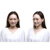 [FaceTrick az Label] オシャレで軽い老眼鏡 UV/近赤外線/ブルーライトカット鯖江メーカー高性能レンズ老眼鏡 ｸﾘｱﾌﾞﾗｳﾝﾌﾚｰﾑ/ﾗｲﾄﾌﾞﾗｳﾝﾚﾝｽﾞ FTR01-2LB +1.50