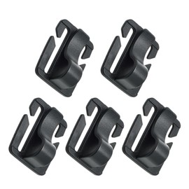 5 clip nere per sacca idrica, per sacca idrica, sacca idrica universale, clip per sacca idrica, accessori per campeggio ed escursionismo