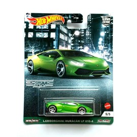 Metal Hotwheels Premium Car Culture Lamborghin Huracan LP 610-4 [Verde] - Exotic Envy 5/5