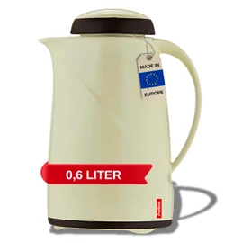 Helios Wave Plastic Vacuum Jug, Vanilla, 0.6 Litre