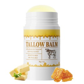 ARCHIDATE Tallow and Honey Balm Stick, Beef Tallow Moisturizing Stick for Dry Rough Skin, Enriched Vitamin E Olive Oil, Fast Absorption, Soft Smooth Skin, Reduce Fine Lines and Wrinkles
