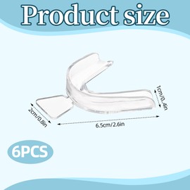 6PCS Teeth Whitening Trays Made of EVA Material Tasteless Non-Toxic Teeth Whitening Mouth Trays Wear Resistant Durable and Reusable for Cleaning Gum Shield for Bruxism Athletes