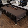 LAVSHOME Traditional Feature Coffee Table Cover Rectangle with Embroidered Flowers.Coffee