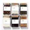 APT 1101 27 oz Glass Storage Jars with Bamboo Lid,