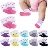 Toulite 12 Pairs Preemie Socks Baby Girls Boys Premature Ruffle