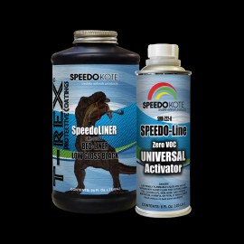 Speedokote T-Rex Low Gloss Black Truck Bed Liner, SMR-1000FB-K1 Truck Bedliner, one quart