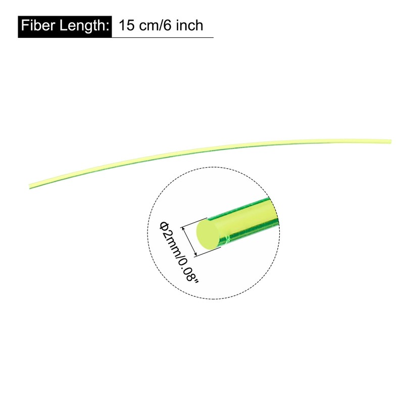QUARKZMAN Replacement Fibre Optical Visor Rods 2 mm x 15