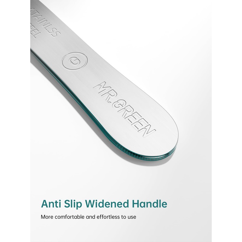 MR.GREEN Curved Nail File – Double-Sided Metal Nail File for