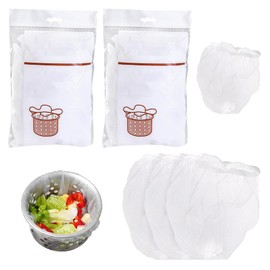 200Pcs Disposable Mesh Sink Strainer Bags, Kitchen Sink Strainer Mesh Bag, Elastic Anti Clogging Drain Protector for Food Waste Leftovers Garbage Flippable Design Fits Most Drains Kitchen Sinks Filter