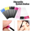 100pcs Disposable Eyelash Brushes for Eyebrows, Castor Oil, Mascara Sticks,