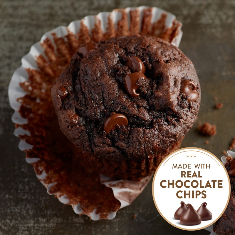 Krusteaz Muffin Mix, Double Chocolate Muffin Mix, Made with Real