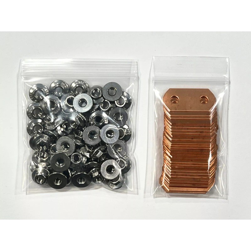ACENBAY Polished Copper BUS BARS & SS NUTS for Toyota