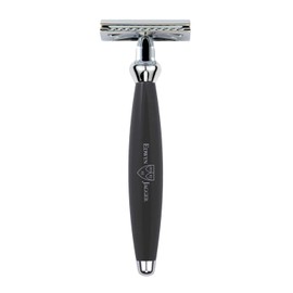 Edwin Jagger Bulbous De Razor - Safety Razor, Double Edge Razor Wet Shaving Razors … (Black)