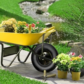 mizikuu 3.50/4.00-6 Inch Inner Tube, Tyre Tube for Wheelbarrow Wheel, Tyre Tube with Angled Valve, 3.50/4.00-6 Inner Tubes for Wheelbarrows, Sack Trucks, Tractors, Mowers, Dollies