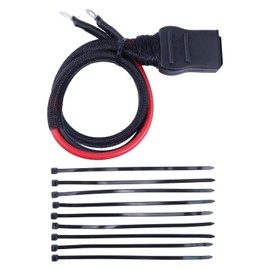 ZTUOAUMA 2-Pin Battery Cable Harness Plow Side 21294 8245 with Strap Ties and Cap Compatible with Western Fisher Snow Plows