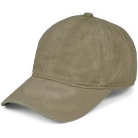 styleBREAKER Unisex Baseball Cap Vintage Look Adjustable 6 Panel Cap in Washed Look with Curved Peak Cotton Retro Cap for Men and Women, olive, Unit size