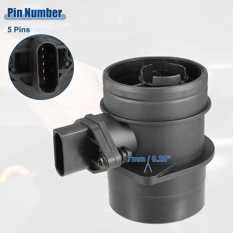 A ABSOPRO Mass Air Flow Meter MAF Sensor for Volkswagen