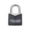 FIGODE® Small and Light Padlock with Big Keys, Black Covered