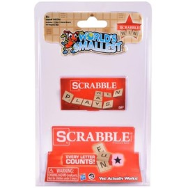 World's Smallest Scrabble, Miniature Magnetic Board, 98 Letters, 5 Blank Tiles & Portable Case, Family Game, Classic Scrabble Game, Perfect for Stocking Stuffers, Easter Gifts, Party Favors, Ages 8+