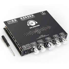 S220HS 160W×2+220W 2.1 Channel Bluetooth Power Amplifier Board Support Custom Bluetooth Name, TDA7498E Chip 12V-36V Audio Power Amplifier Module, Support Setting Bluetooth Name and Password