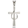 Shields of Strength Men's Fish Hook Cross Pendant Necklace Matthew
