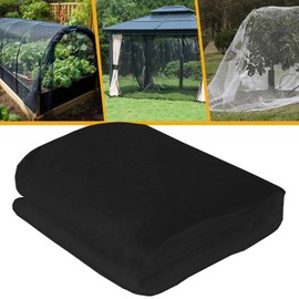 10 x 20 Ft Mosquito Netting for Garden, Mesh Netting Pest Barrier for Patio Porch Balcony Protect Fruit Trees Blueberries Vegetables Flowers (Black)