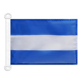 Nicaragua Civil Ensign NAUTICAL Flag 18'' x 12'' - Nicaraguan merchant flags 30 x 45 cm - Banner 12x18 in for boat - AZ FLAG