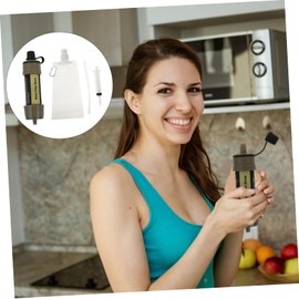 Kisangel Abs Portable Water Purifier Outdoor Water Filter Camping Safe Drinking Go